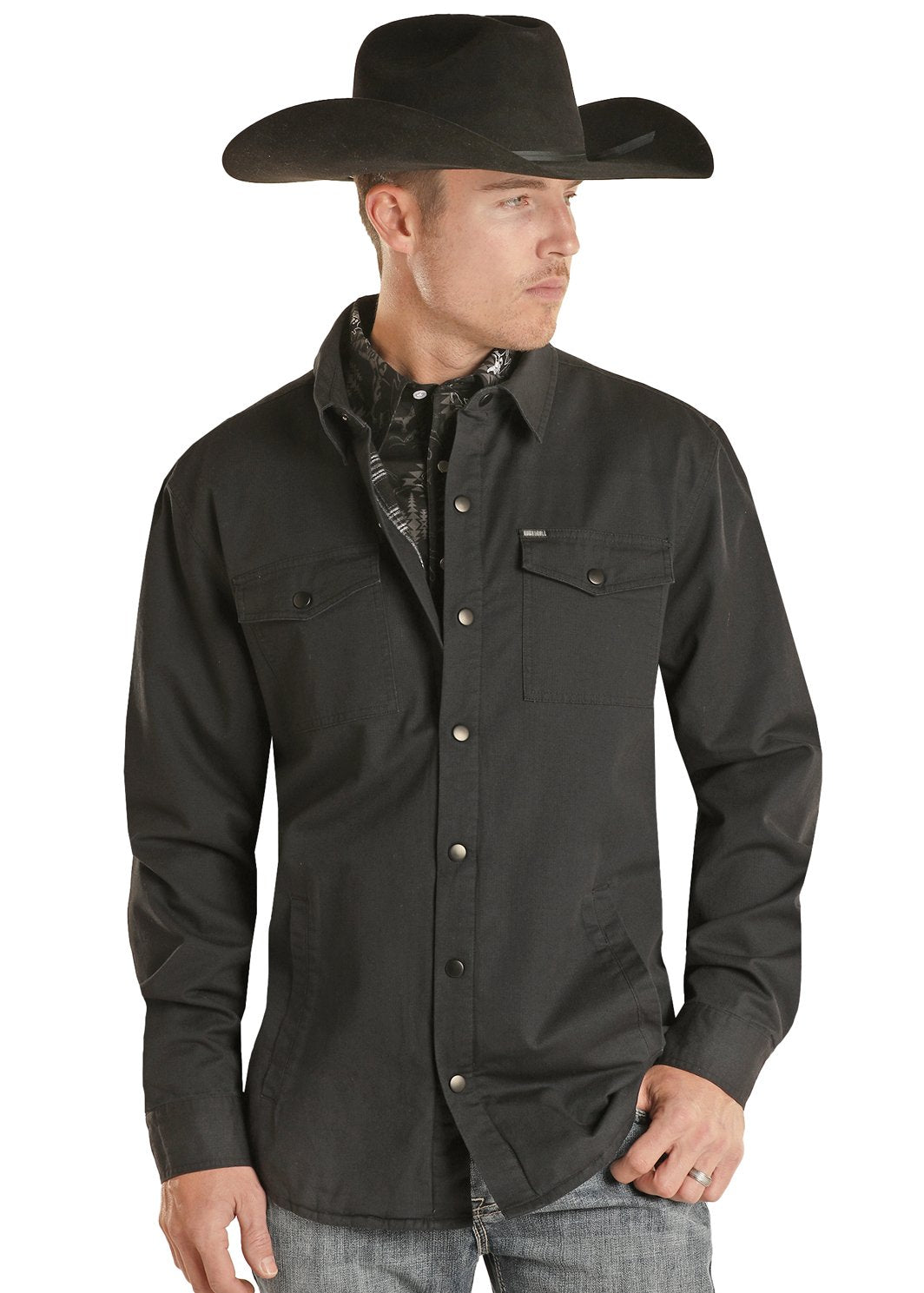 Twill Shirt Jacket from Rock & Roll