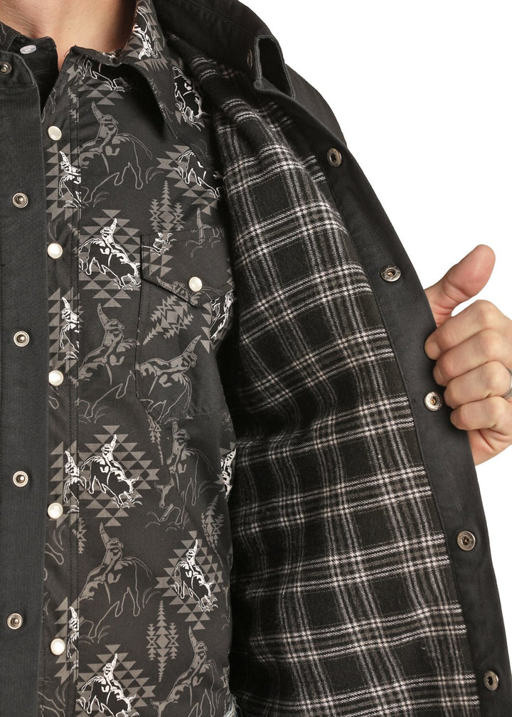 Twill Shirt Jacket from Rock & Roll