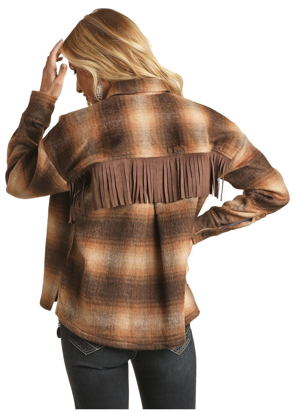 Shacket with Fringe from Rock & Roll - High Call Outfitters