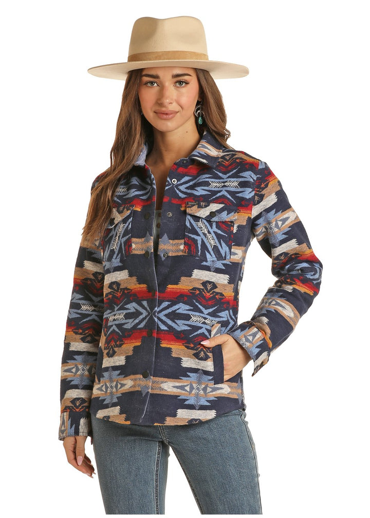Aztec Shirt Jacket from Rock & Roll Cowgirl