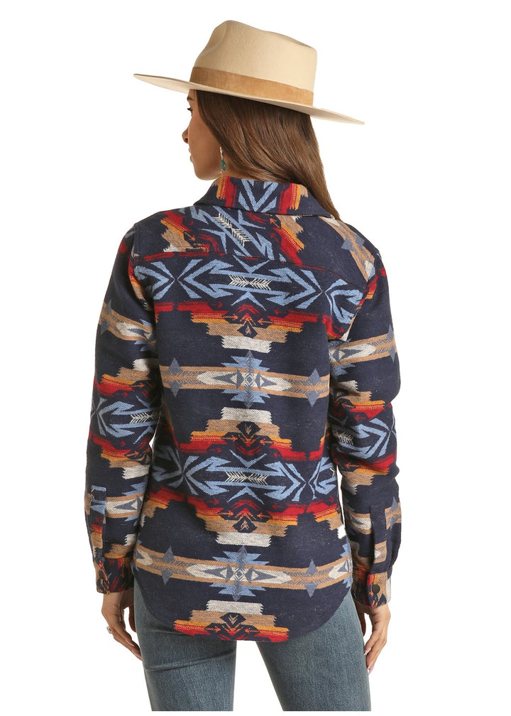 Aztec Shirt Jacket from Rock & Roll Cowgirl