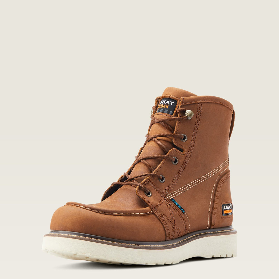 Rebar Wedge 6"  H2O Moc Toe from Ariat