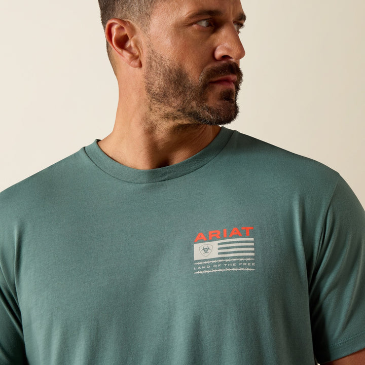Hidden Valley Flag Short Sleeve Tee from Ariat - High Call Outfitters