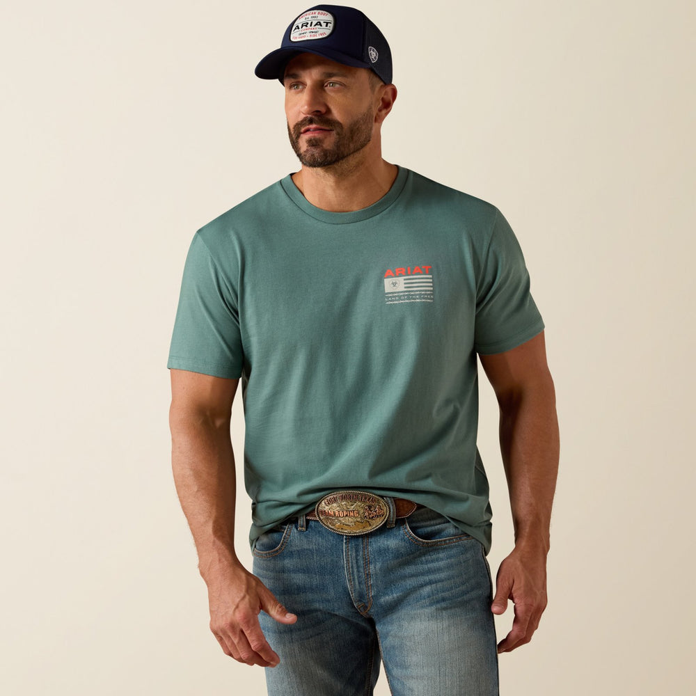 Hidden Valley Flag Short Sleeve Tee from Ariat - High Call Outfitters