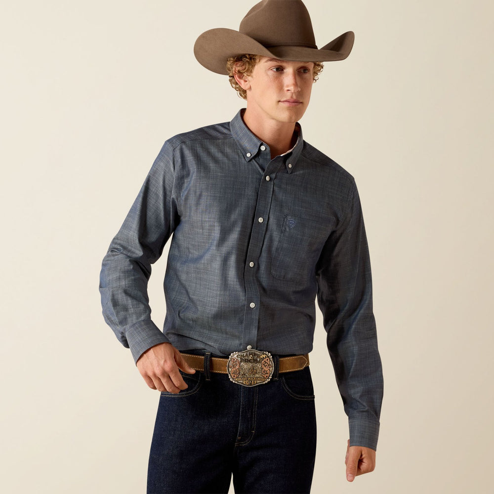 Wrinkle Free Solid Fitted Shirt from Ariat - High Call Outfitters