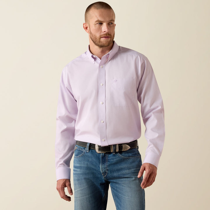 Wrinkle Free Solid Pinpoint Oxford Classic Fit Shirt from Ariat - High Call Outfitters