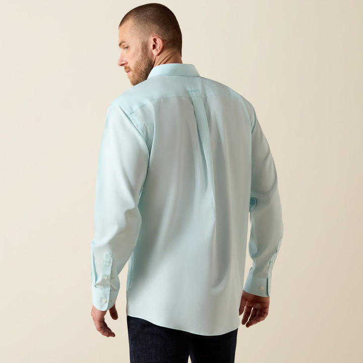 Wrinkle Free Solid Pinpoint Oxford Classic Fit Shirt from Ariat - High Call Outfitters