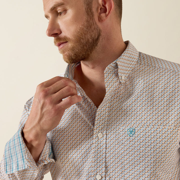 Wrinkle Free Coleson Fitted Shirt from Ariat - High Call Outfitters