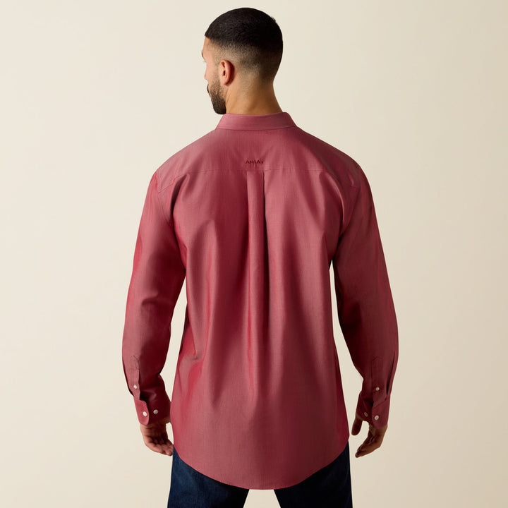 Wrinkle Free Solid Pinpoint Oxford Classic Fit Shirt from Ariat - High Call Outfitters
