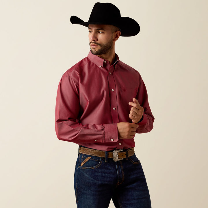 Wrinkle Free Solid Pinpoint Oxford Classic Fit Shirt from Ariat - High Call Outfitters