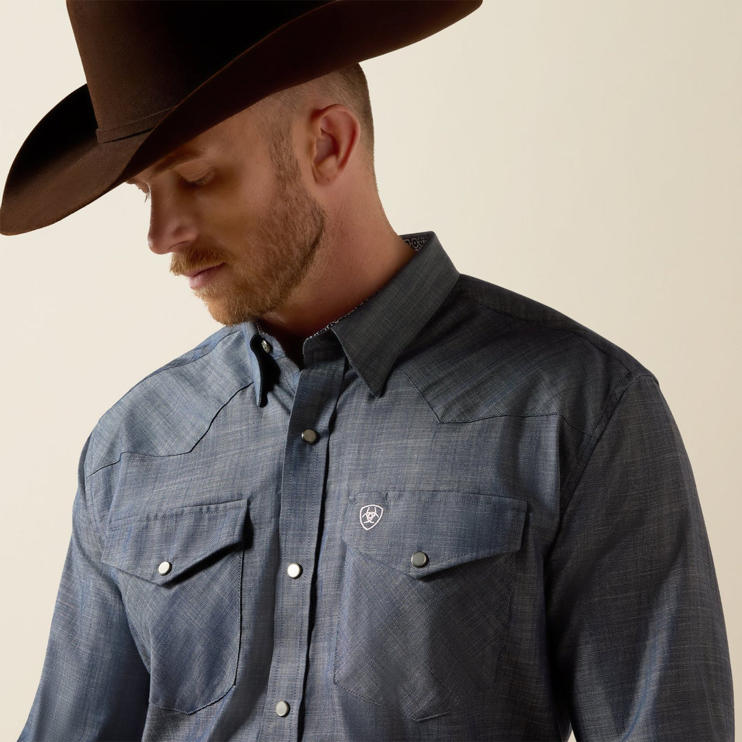 Wrinkle Free Refined Slub Classic Fit Shirt from Ariat - High Call Outfitters