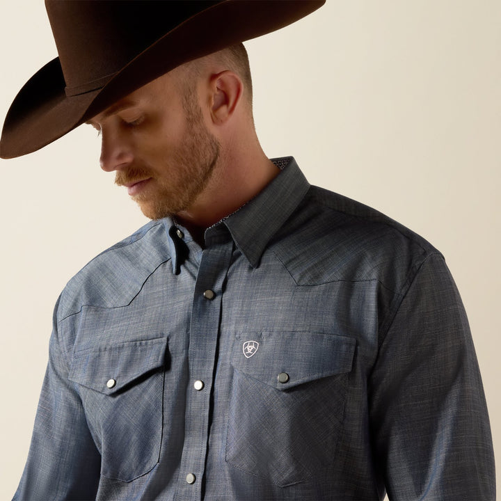 Wrinkle Free Refined Slub Classic Fit Shirt from Ariat - High Call Outfitters