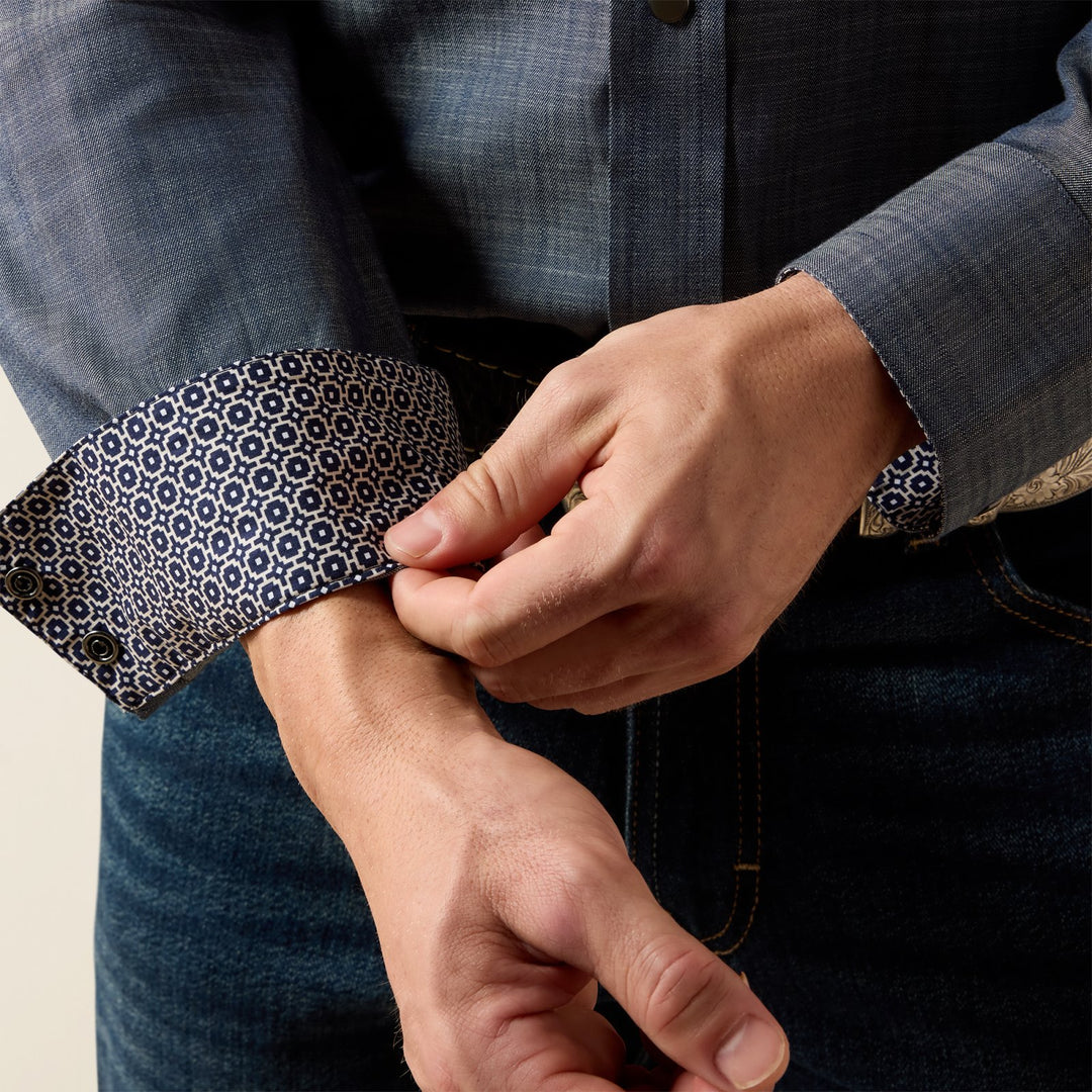 Wrinkle Free Refined Slub Classic Fit Shirt from Ariat - High Call Outfitters
