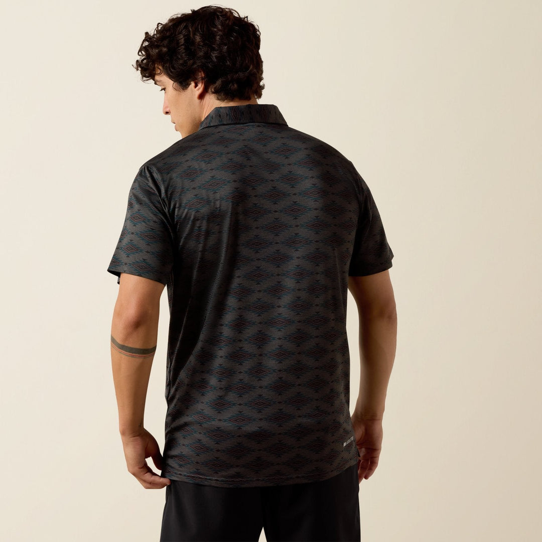 All Over Print Heathered Classic Fit Polo from Ariat - High Call Outfitters