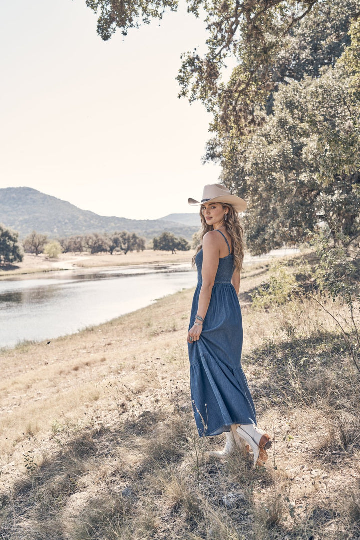Smocked Denim Dress from Wrangler