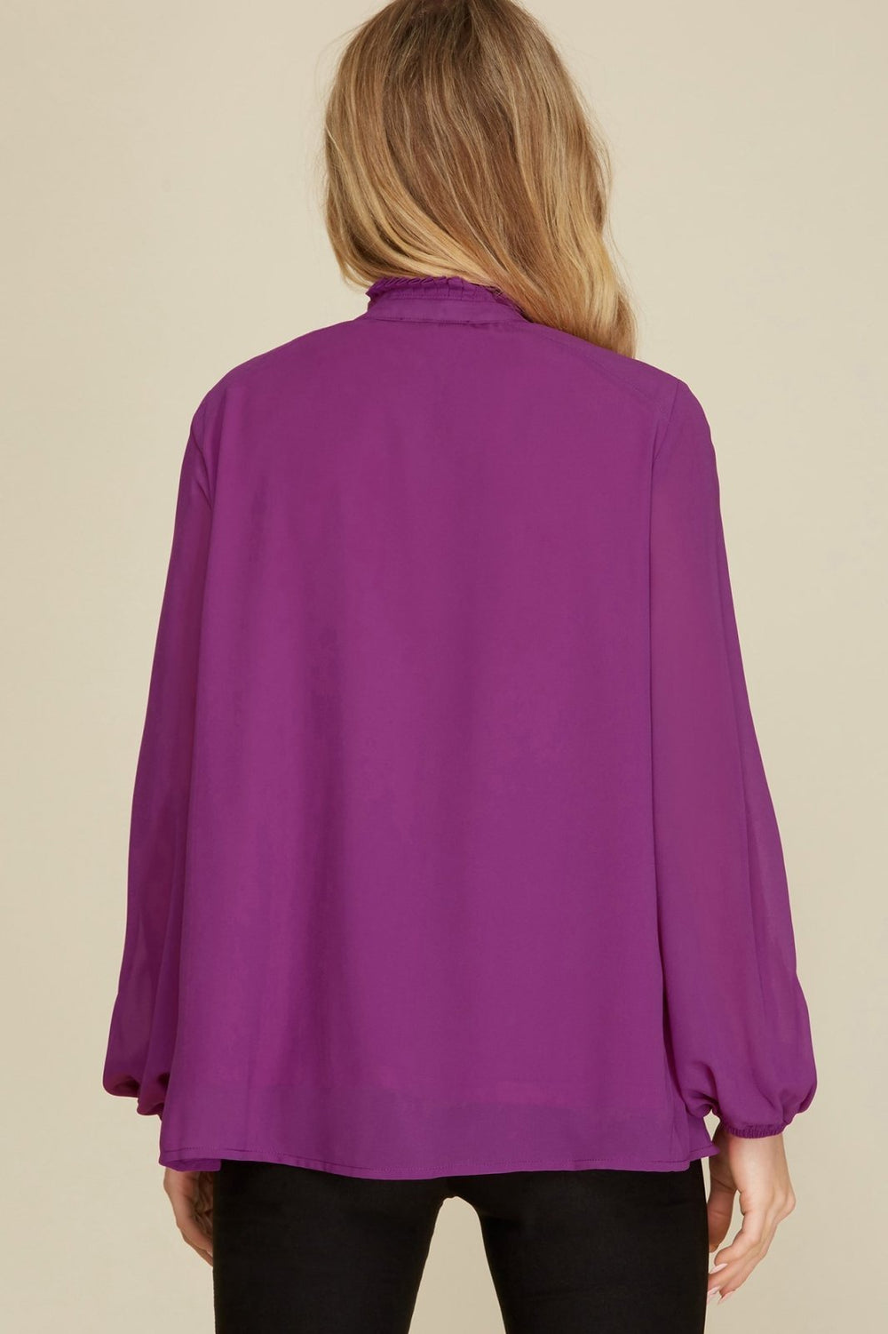 Pleated Blouse from She & Sky - High Call Outfitters