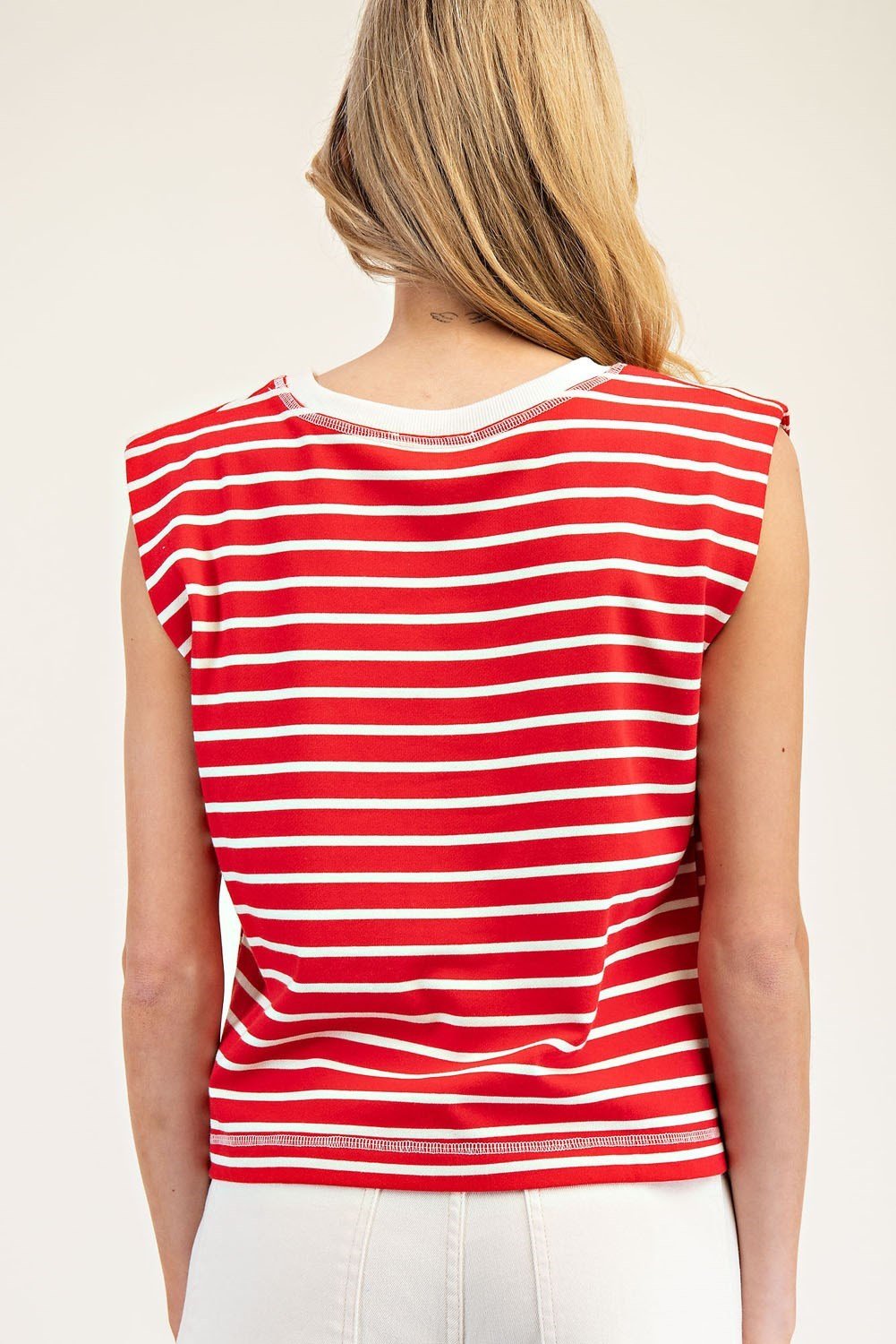 Sleeveless Stripe Top