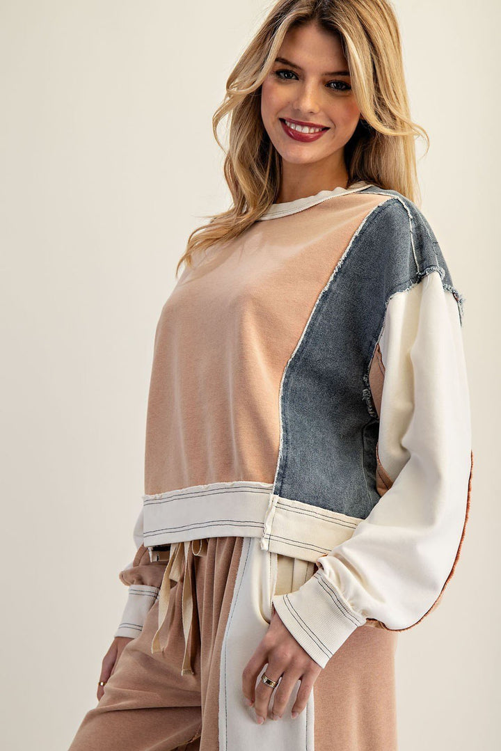 Color Block Pullover