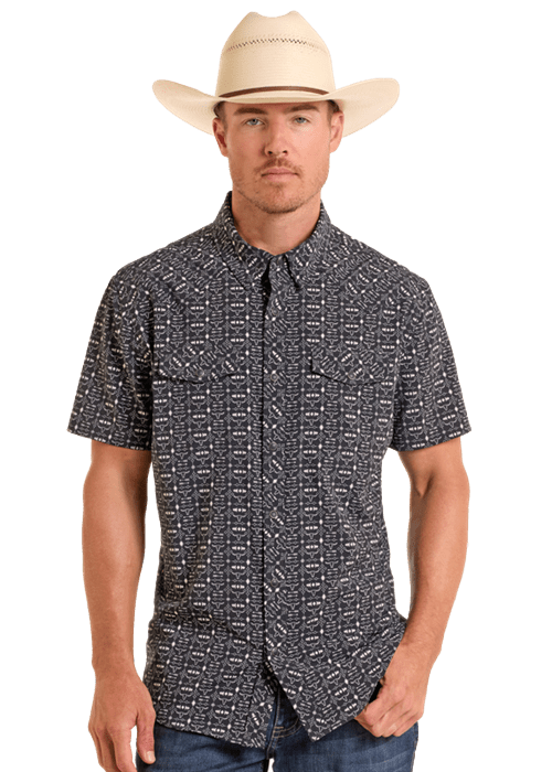Western All Over Print Performance Shirt from Rock & Roll - High Call Outfitters