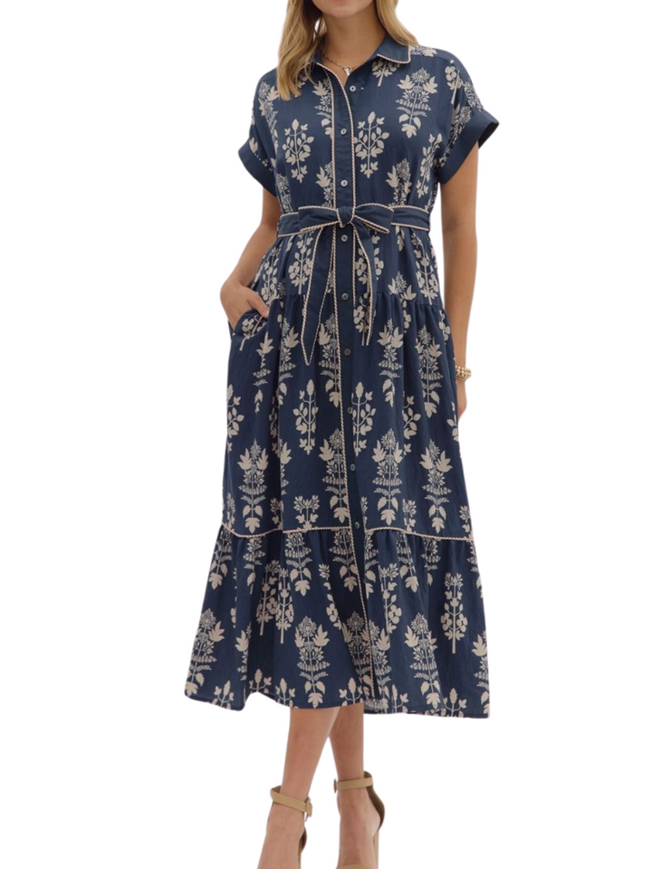 Wallpaper Botanical Print Midi Dress