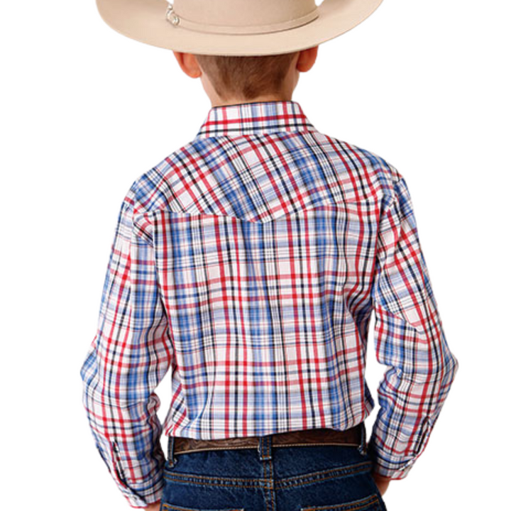 Western Long Sleeve Plaid Shirt from Roper