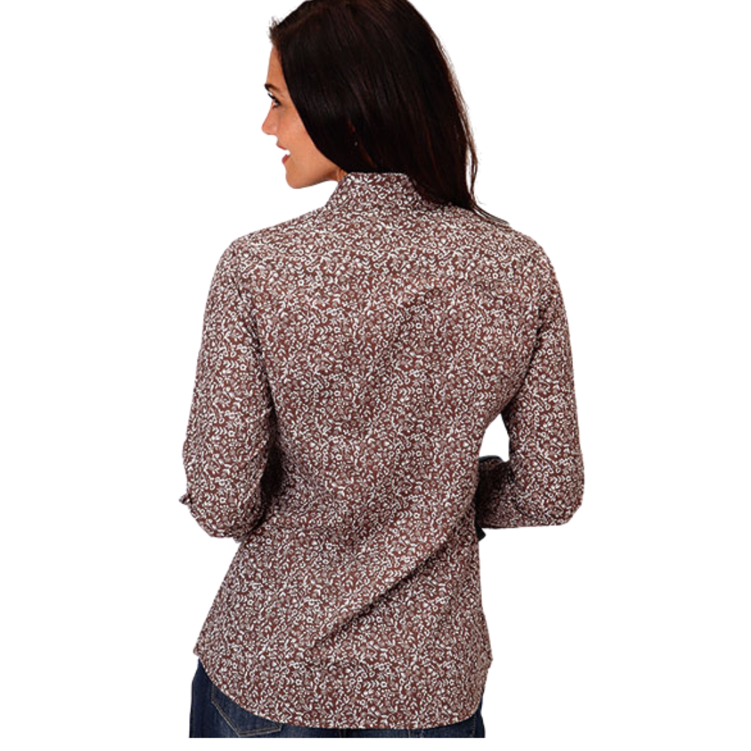 Allover Floral Print Long Sleeve Woven from Roper