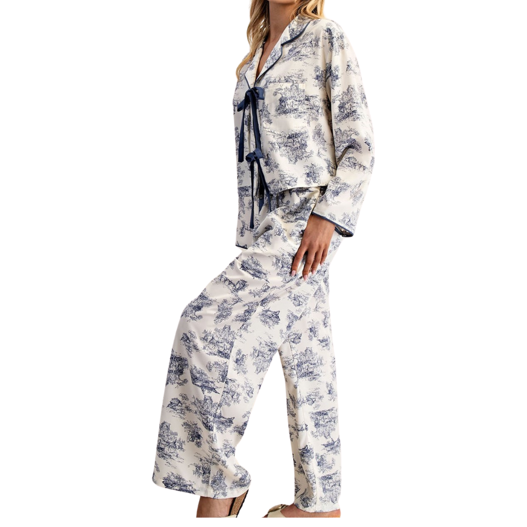 Printed Pajama Set