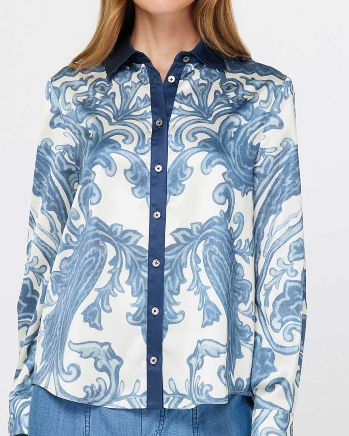 Satin All Over Print Top