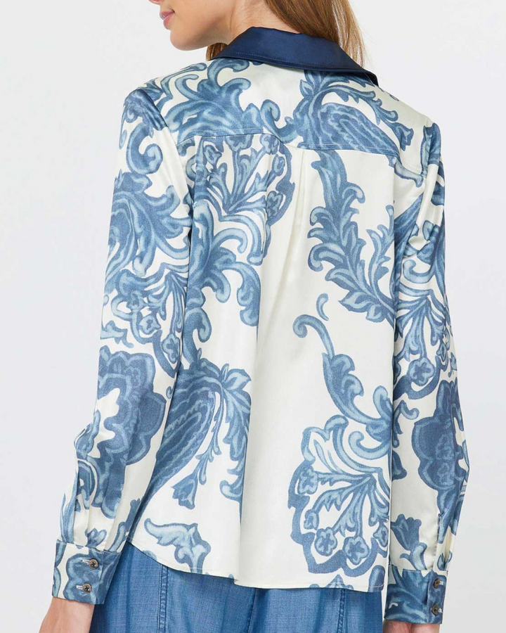 Satin All Over Print Top