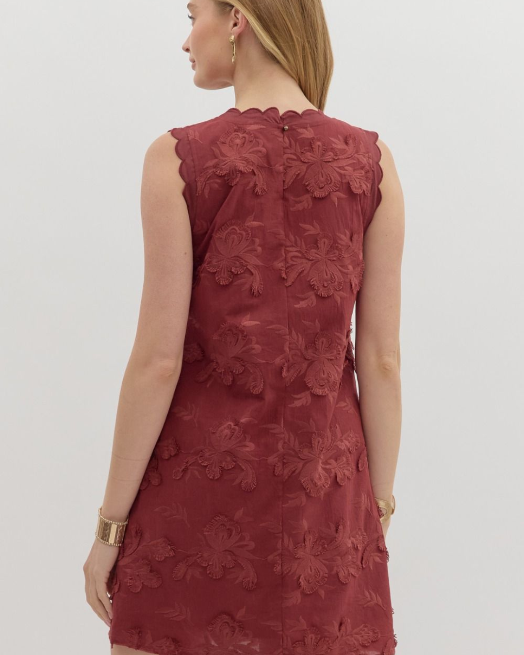 3D Applique Mini Dress