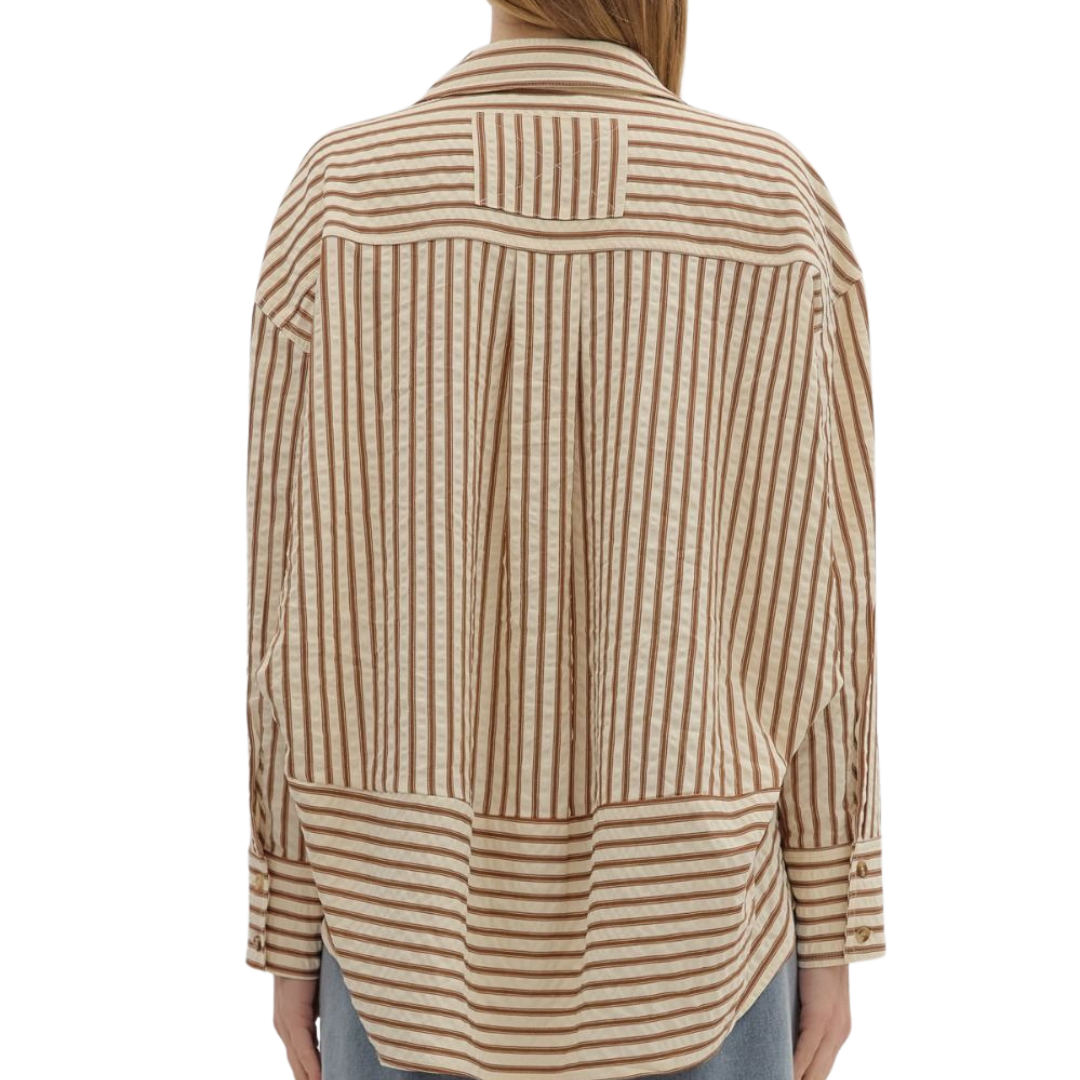 Textured Stripe Long Sleeve