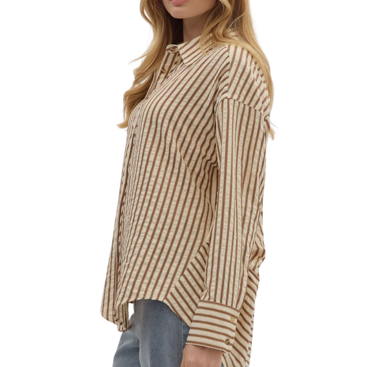 Textured Stripe Long Sleeve