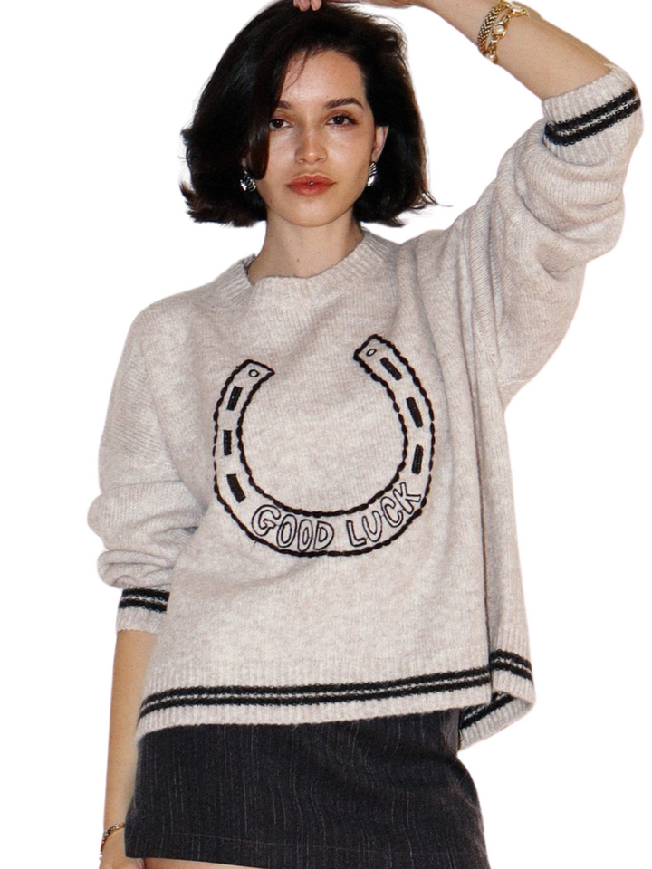 Good Luck Horseshoe Sweater