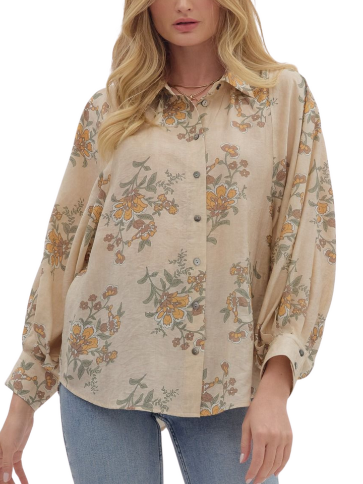 Long Sleeve Floral Top