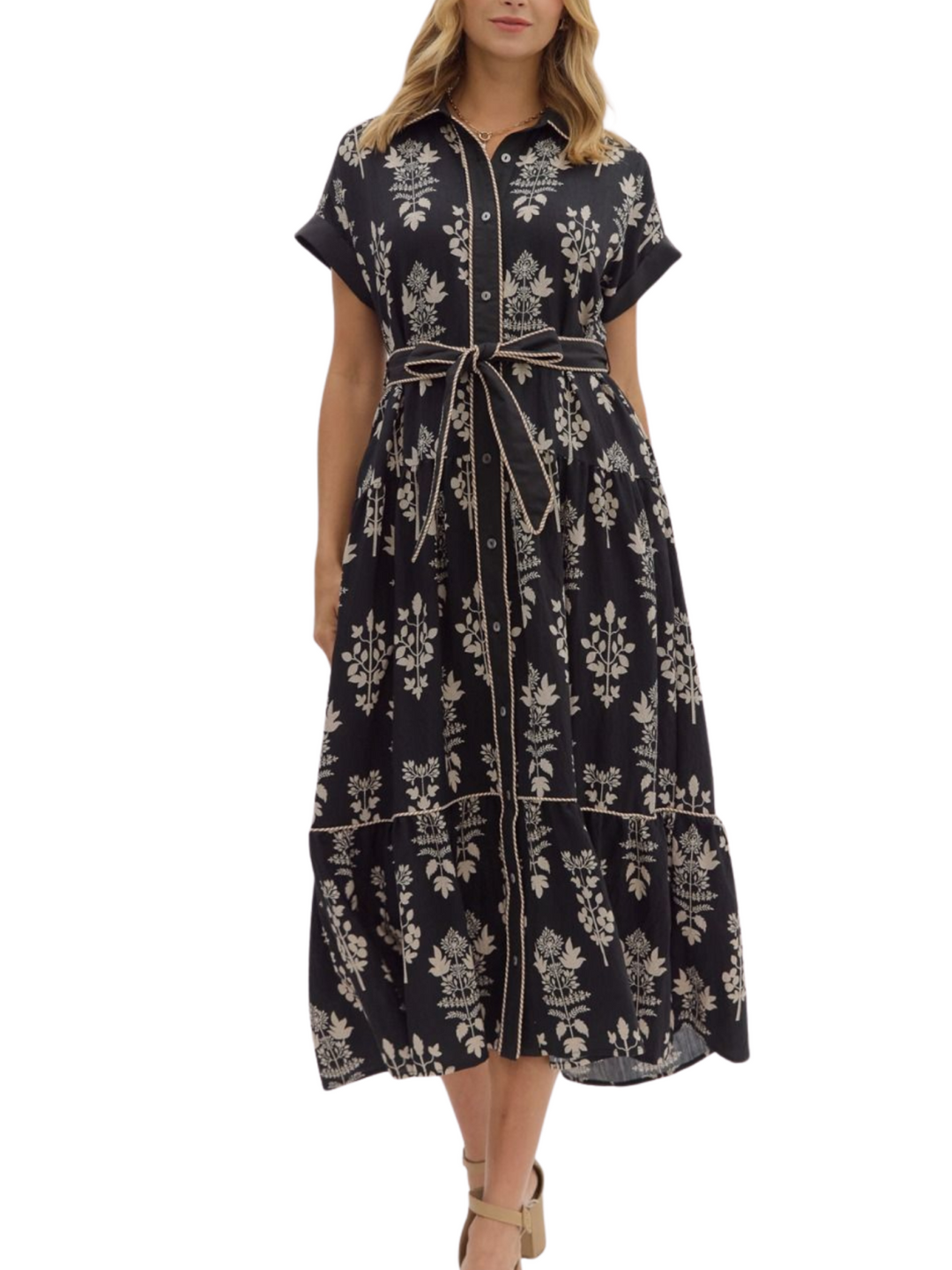 Wallpaper Botanical Print Midi Dress