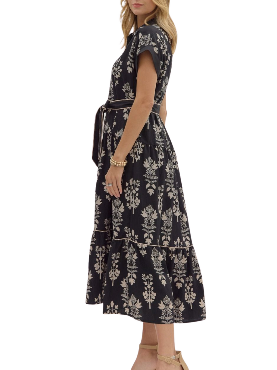 Wallpaper Botanical Print Midi Dress