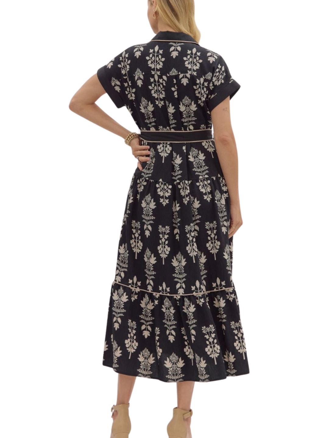 Wallpaper Botanical Print Midi Dress