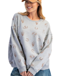 Western Printed Oversized Pullover