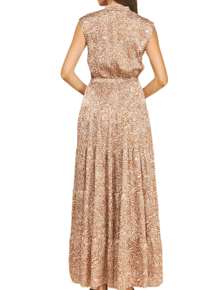 Printed Tiered Maxi Dress - High Call Outfitters
