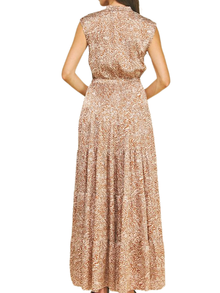 Printed Tiered Maxi Dress