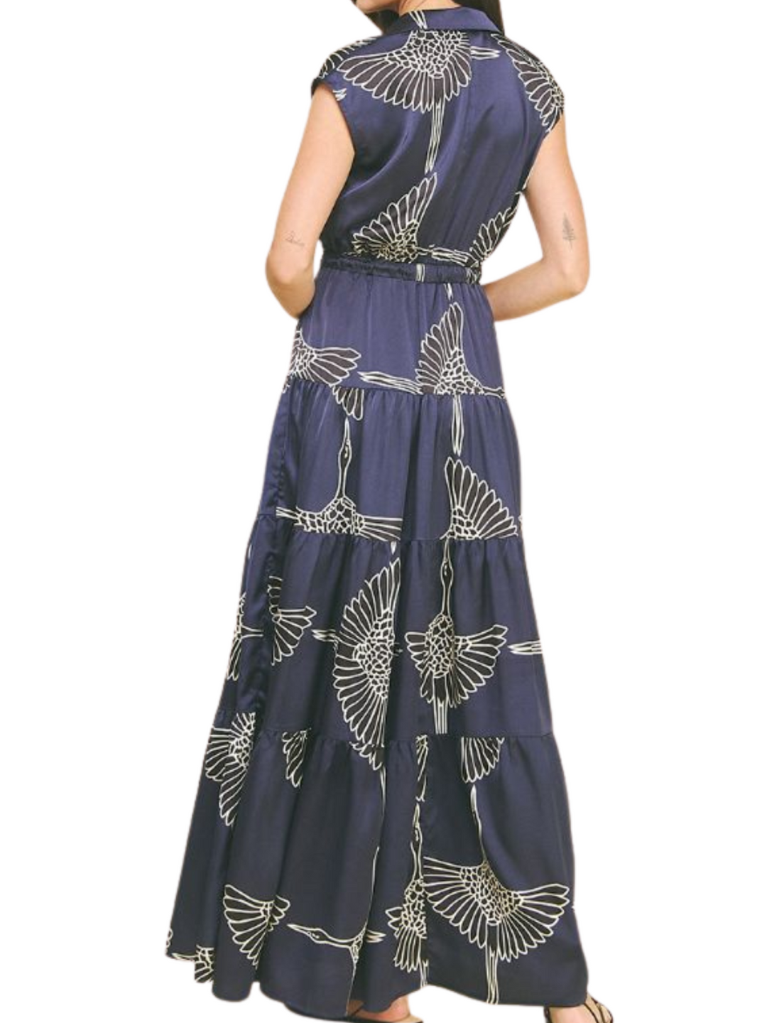 Printed Tiered Dress