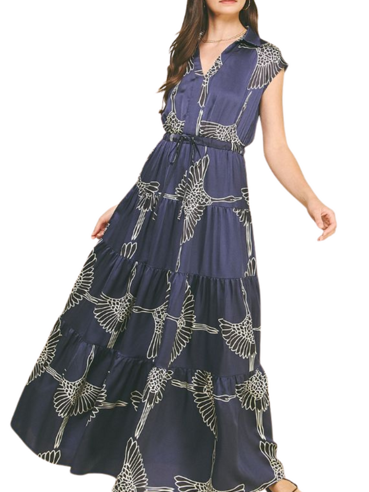 Printed Tiered Dress