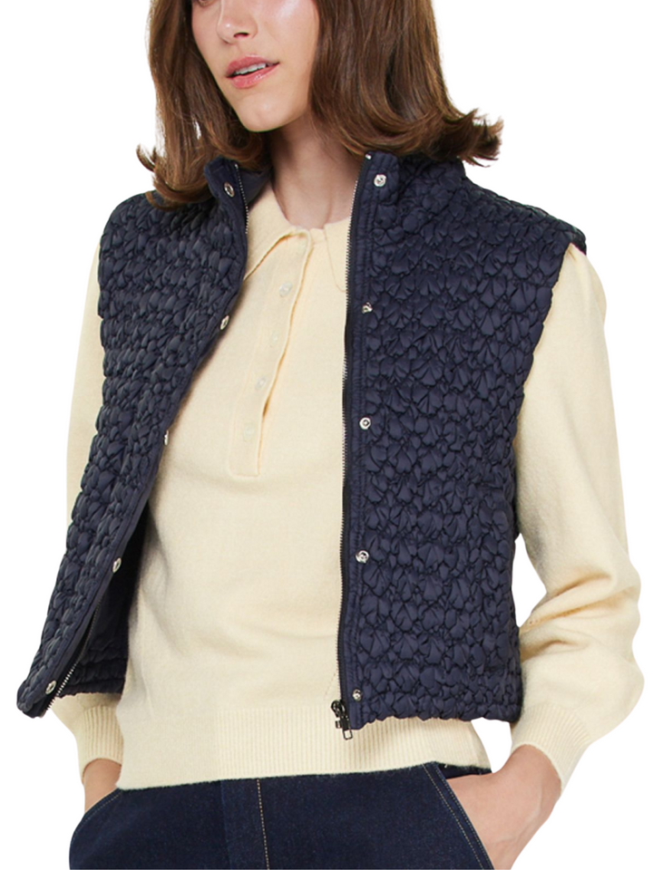 Puckered Quilted Vest