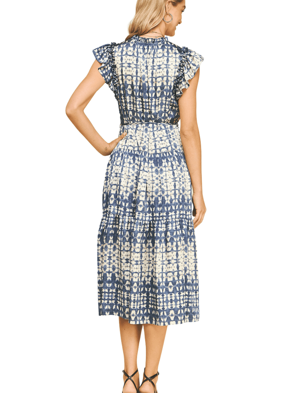 All Over Print Midi Dress - High Call Outfitters