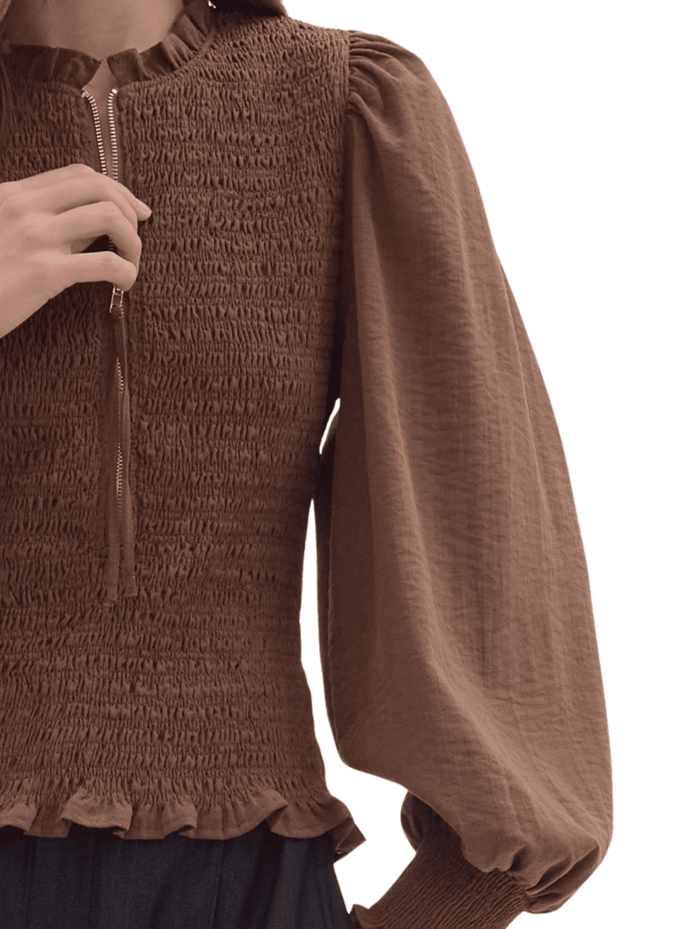 Smocked Bodice Top - High Call Outfitters