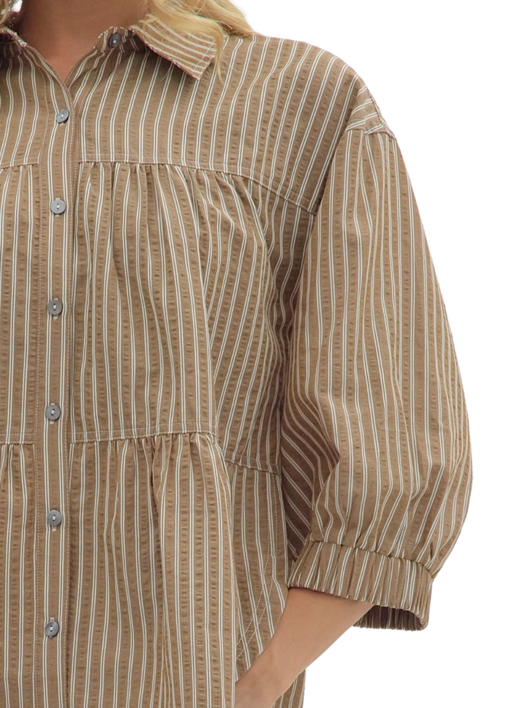 Tiered Stripe Shirt