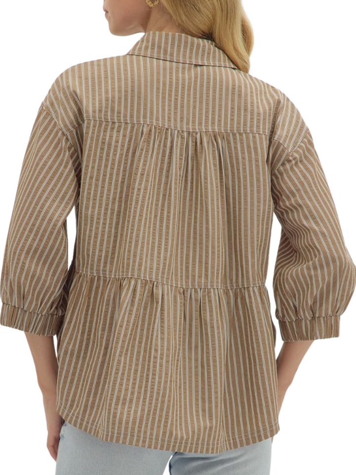 Tiered Stripe Shirt