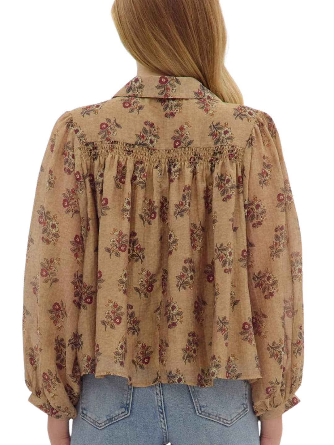 Puff Sleeve Botanical Top
