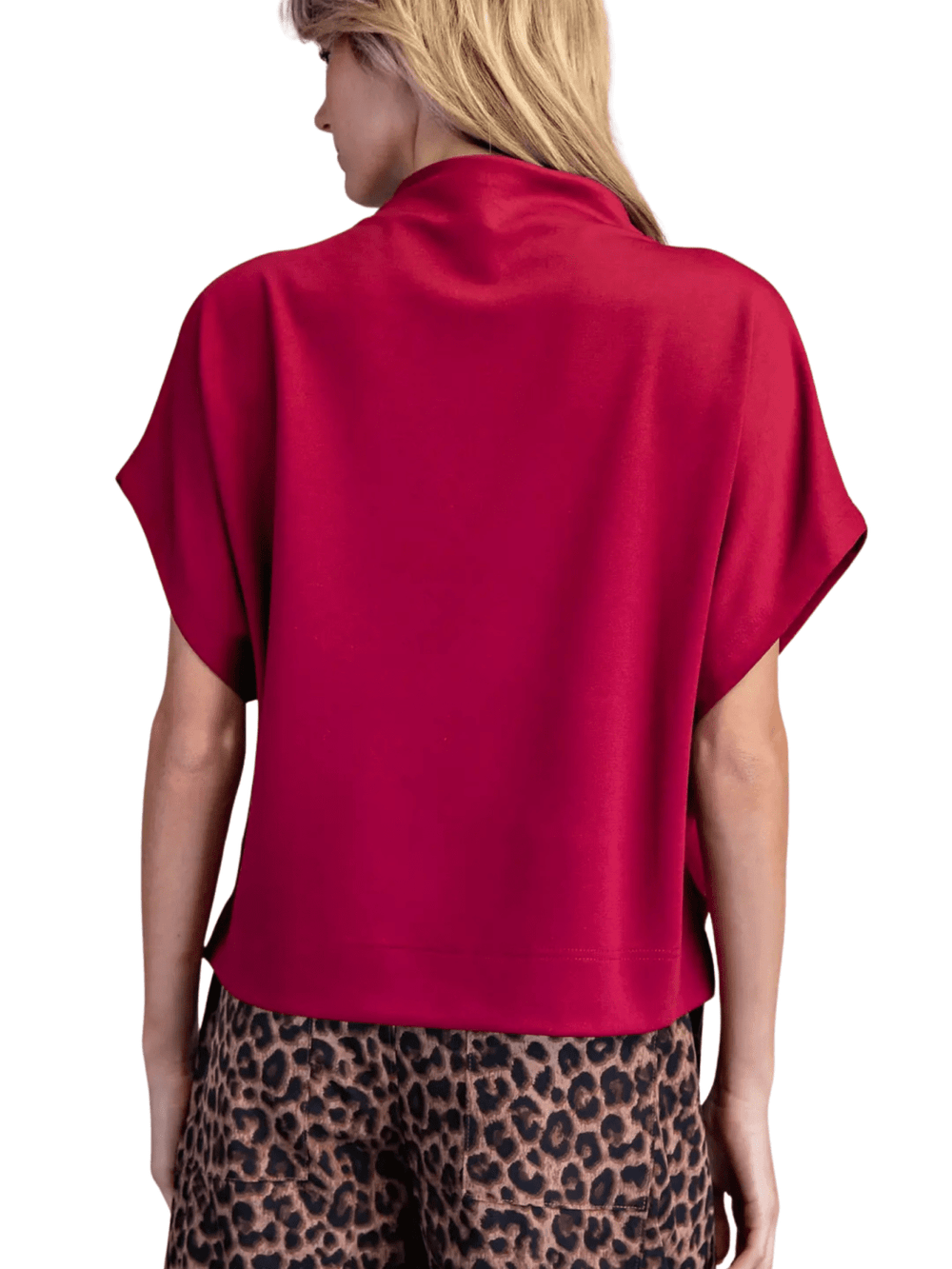 Mock Neck Knit Top - High Call Outfitters