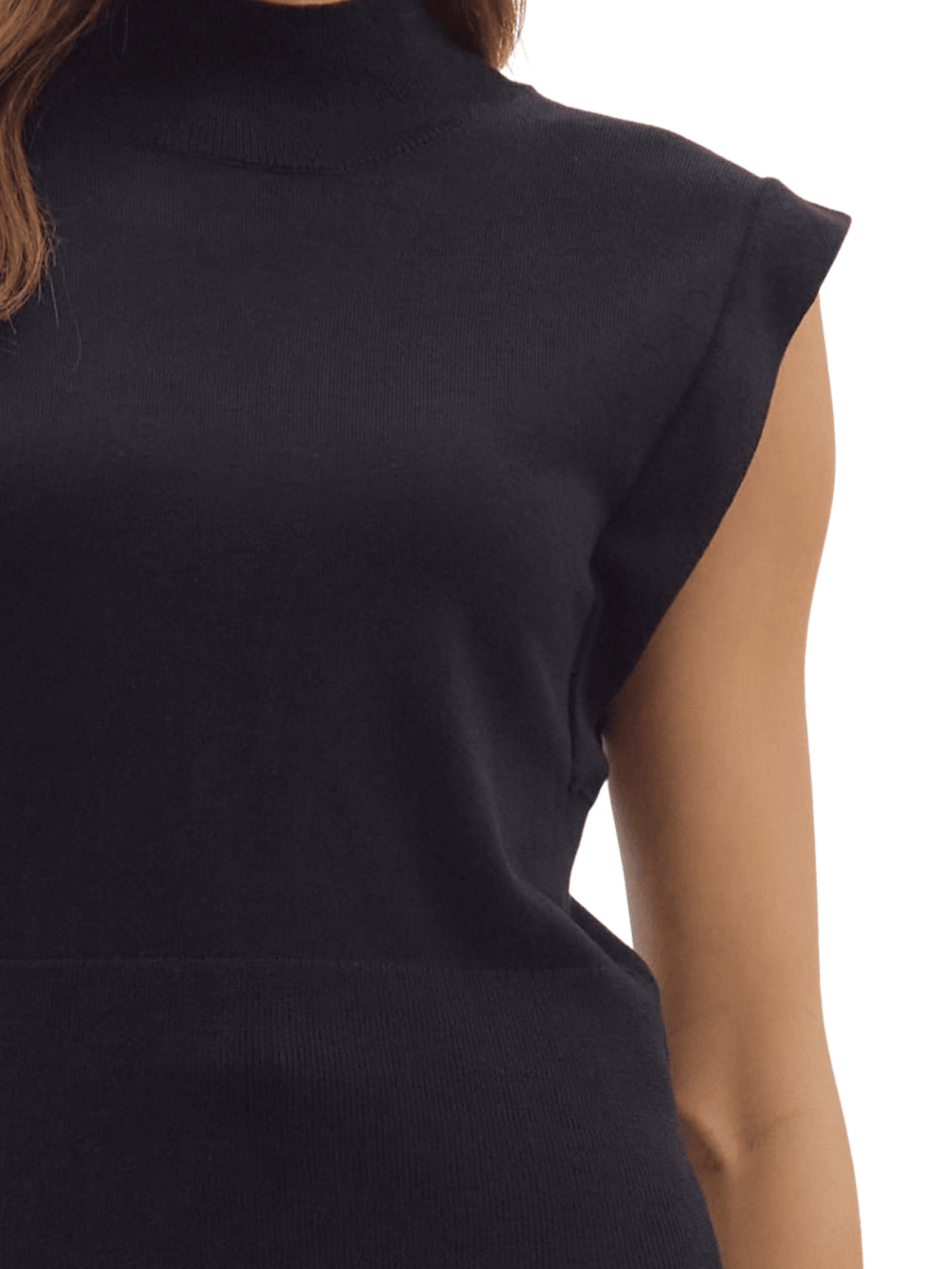 Cap Sleeve Sweater Knit Top - High Call Outfitters